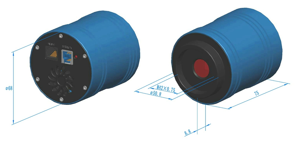 G3CMOS 10.3m Astronomy Cameras CMOS with Sony Imx294 4/3′′ Sensor Telescope Guiding Color